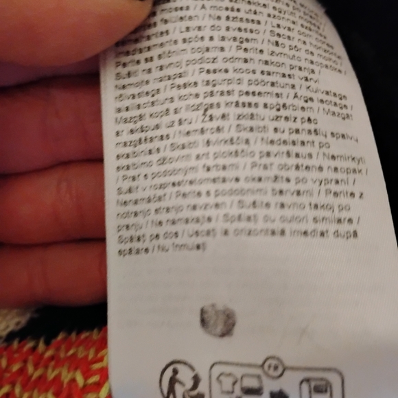 b.young Knit Sweater with Green and Peach Accents - Picture 5 of 5